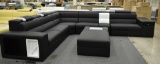 NEW Modern 5pc Black Leather Sofa Sectional
