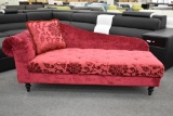 NEW Divani Casa Red Chaise Lounge Chair