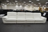 NEW Modern 4pc White Leather Sofa