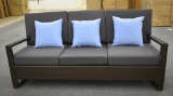 NEW Renava Outdoor Lavita Woven 3 Seater Sofa