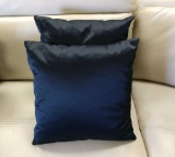 2 NEW Blue Fabric Decorator Pillows