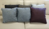 6 NEW Assorted Fabric Decorator Pillows