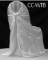 Plastic Tote Full of White Satin Chair Covers