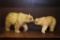 2 Decorative Bear Center Pieces