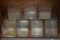 12 Glass Flower Pots / Vases