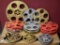 14 Assorted Size Movie Reel Wall Hanging's