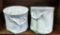 2 Rope Handle Canvas Buckets