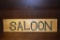 Wooden Saloon Sign