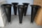 5 Large Glass Flower Vases