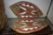 2 Hand Painted Decorative Shields