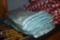 10 Packs Of Blue Satin Napkins