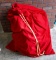 Large Red Felt Gift Bag Full of Styrofoam Blocks