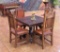 Antique Rustic Spanish Table With 4 Chairs