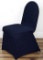 Plastic Tote Full Of Navy Blue Spandex Chair Cover