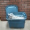 Plastic Tote Full Of Decorative Branches