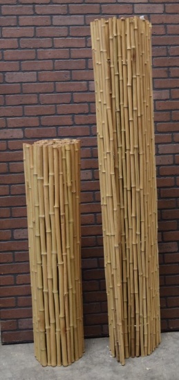 2 Bamboo Screens / Room Divider Panels