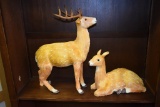 2 Decorative Deer Center Pieces