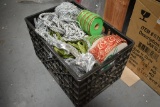 Crate Full Of Assorted Decorations