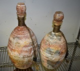 2 Ceramic Decanters