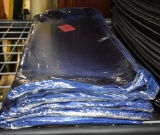 6 Packs Of Blue Satin Napkins