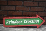 Styrofoam Reindeer Crossing Sign