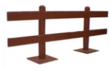 Decorative Temporary Ranch Style Fencing