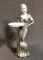 Lady Butler Sculpture Statue With Tray