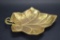 Brass Leaf Shaped Dish