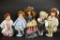 5 Collectible Porcelain Dolls