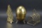 3 Vintage Brass Decor Items