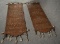 2 Leather Decorative Wall Scrolls