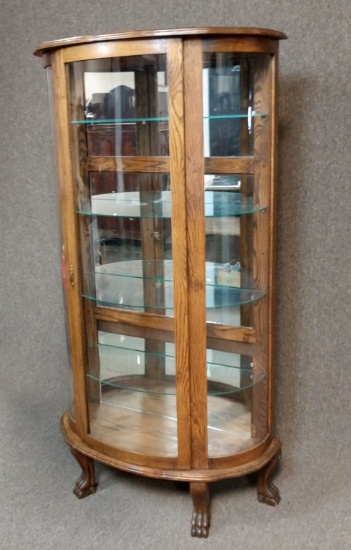 Bow Front Curio Cabinet