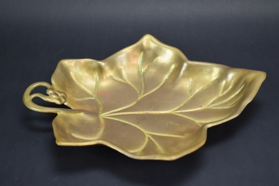 Brass Leaf Shaped Dish