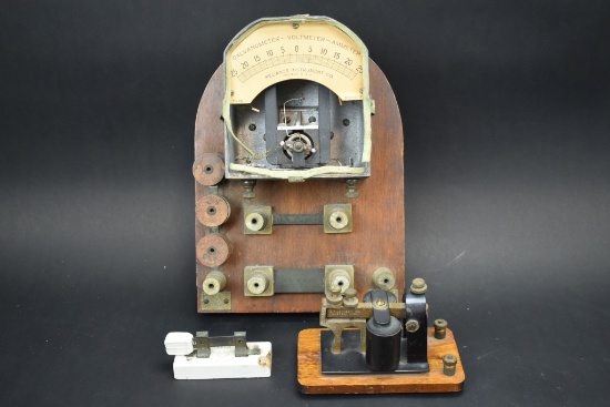 Collection Of Antique Electrical Instruments