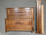 Antique King Size Oak Bed