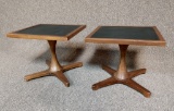 2 Mid Century End Tables