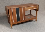 Mid Century Side Table Buffet Cart