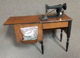 Singer Sewing Machine With Cabinet