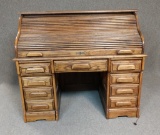 Oak Roll Top Desk