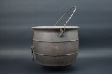 Antique Cast Iron Cauldron Kettle Pot