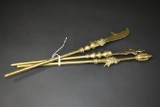 3 Brass Serving Utensils