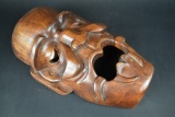 Large Hand Carved Tribal Wood Mask