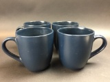 4 Stoneware Coffee Mugs