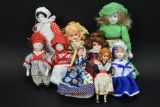 9 Assorted Vintage World Dolls