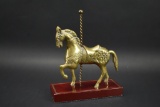 Brass Carousel Horse Statue