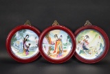 3 Chinese Vanhygan Smythe Collector Plates