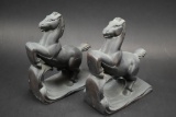 Pair of Francaise Horse Book Ends