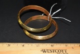 Vintage Retro Gold Tone Bangle Bracelet Set