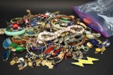 Bag Full of Assorted Costume Jewelry