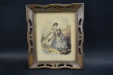 Vintage French Fashion Print